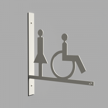 WC PROJECTING PICTO GIRL + AMEA